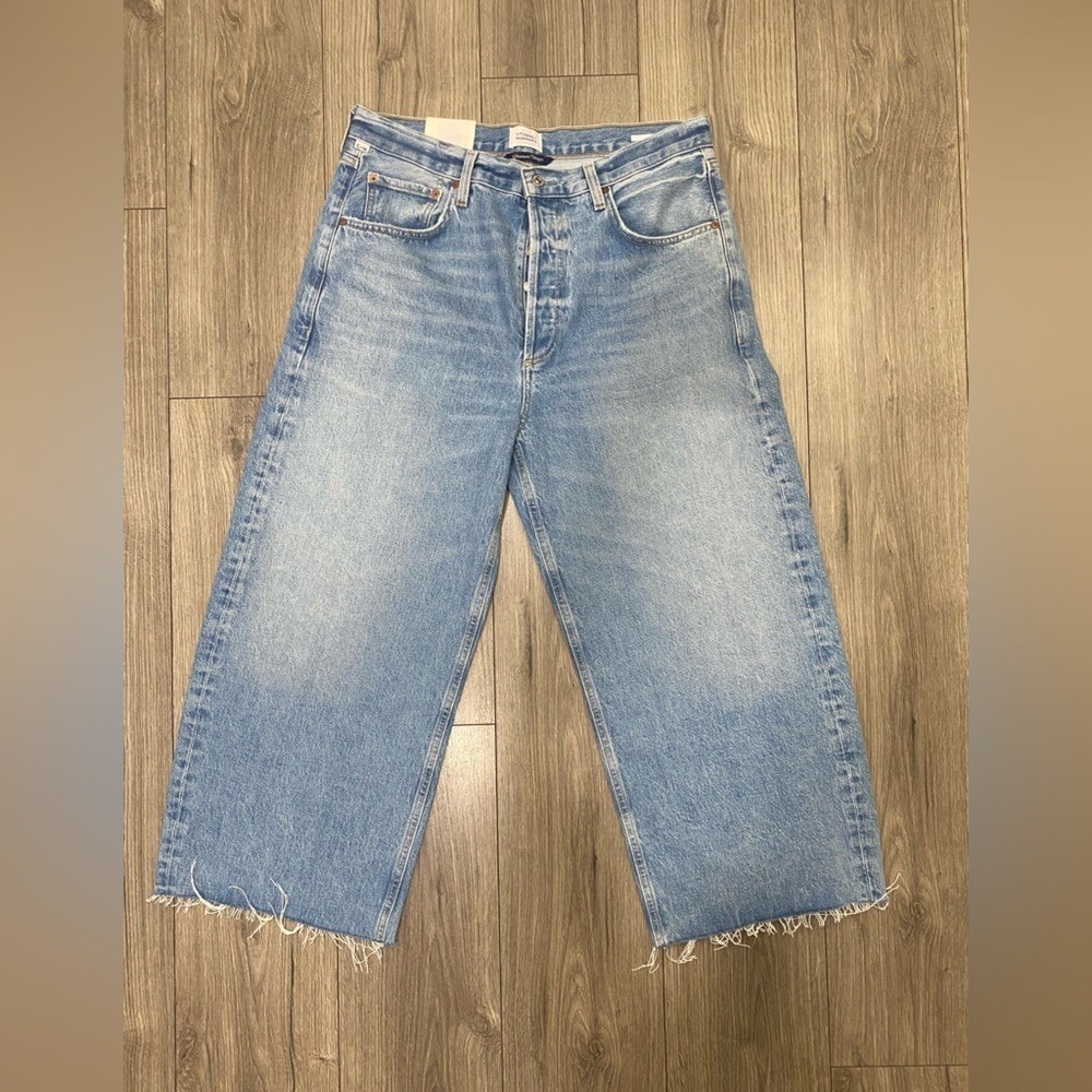 NEW CITIZENS OF HUMANITY Ayla Raw Hem Jean in Soda Pop Sz 32
